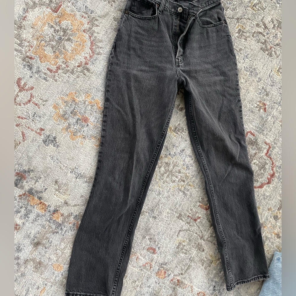 Abercrombie “90s straight ultra high rise” jeans